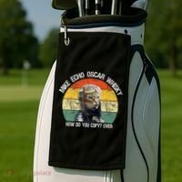 Funny Cat Pilot Mike Echo Oscar Whisky How Do You Copy Meow Golf Towel thumb 2