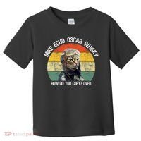Funny Cat Pilot Mike Echo Oscar Whisky How Do You Copy Meow Toddler T-Shirt thumb 0