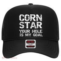 Funny Cornhole Pun Gift Quote Corn Star Your Hole Is My Goal Gift Hat thumb 0