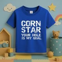 Funny Cornhole Pun Gift Quote Corn Star Your Hole Is My Goal Gift Toddler T-Shirt thumb 3
