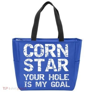 Funny Cornhole Pun Gift Quote Corn Star Your Hole Is My Goal Gift Tote Bag