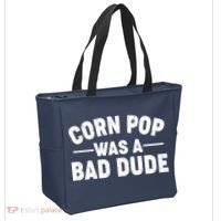 Funny Corn Pop Was A Bad Dude Tote Bag thumb 2