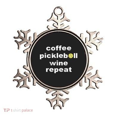 Funny Coffee Pickleball Wine Repeat Dinker Er Gift Ornament