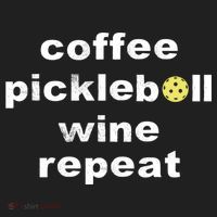 Funny Coffee Pickleball Wine Repeat Dinker Er Gift Golf Towel thumb 3