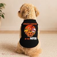Funny Coolest Pumpkin In The Patch Halloween Boy Girls Kid Doggie Tank thumb 2