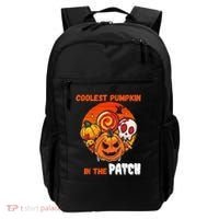 Funny Coolest Pumpkin In The Patch Halloween Boy Girls Kid Backpack thumb 0
