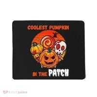 Funny Coolest Pumpkin In The Patch Halloween Boy Girls Kid Mousepad thumb 0