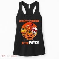 Funny Coolest Pumpkin In The Patch Halloween Boy Girls Kid Women's Tank Top thumb 0