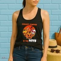 Funny Coolest Pumpkin In The Patch Halloween Boy Girls Kid Women's Tank Top thumb 2