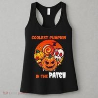 Funny Coolest Pumpkin In The Patch Halloween Boy Girls Kid Women's Tank Top thumb 3