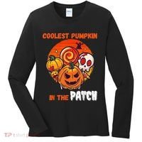 Funny Coolest Pumpkin In The Patch Halloween Boy Girls Kid Women's Long Sleeve Shirt thumb 0