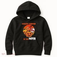 Funny Coolest Pumpkin In The Patch Halloween Boy Girls Kid Kids Hoodie thumb 0