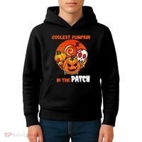Funny Coolest Pumpkin In The Patch Halloween Boy Girls Kid Kids Hoodie thumb 4
