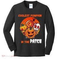 Funny Coolest Pumpkin In The Patch Halloween Boy Girls Kid Kids Long Sleeve Shirt thumb 0