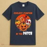 Funny Coolest Pumpkin In The Patch Halloween Boy Girls Kid T-Shirt thumb 4