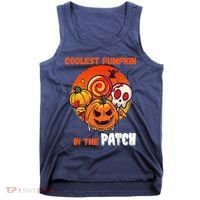 Funny Coolest Pumpkin In The Patch Halloween Boy Girls Kid Tank Top thumb 0