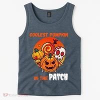 Funny Coolest Pumpkin In The Patch Halloween Boy Girls Kid Tank Top thumb 2