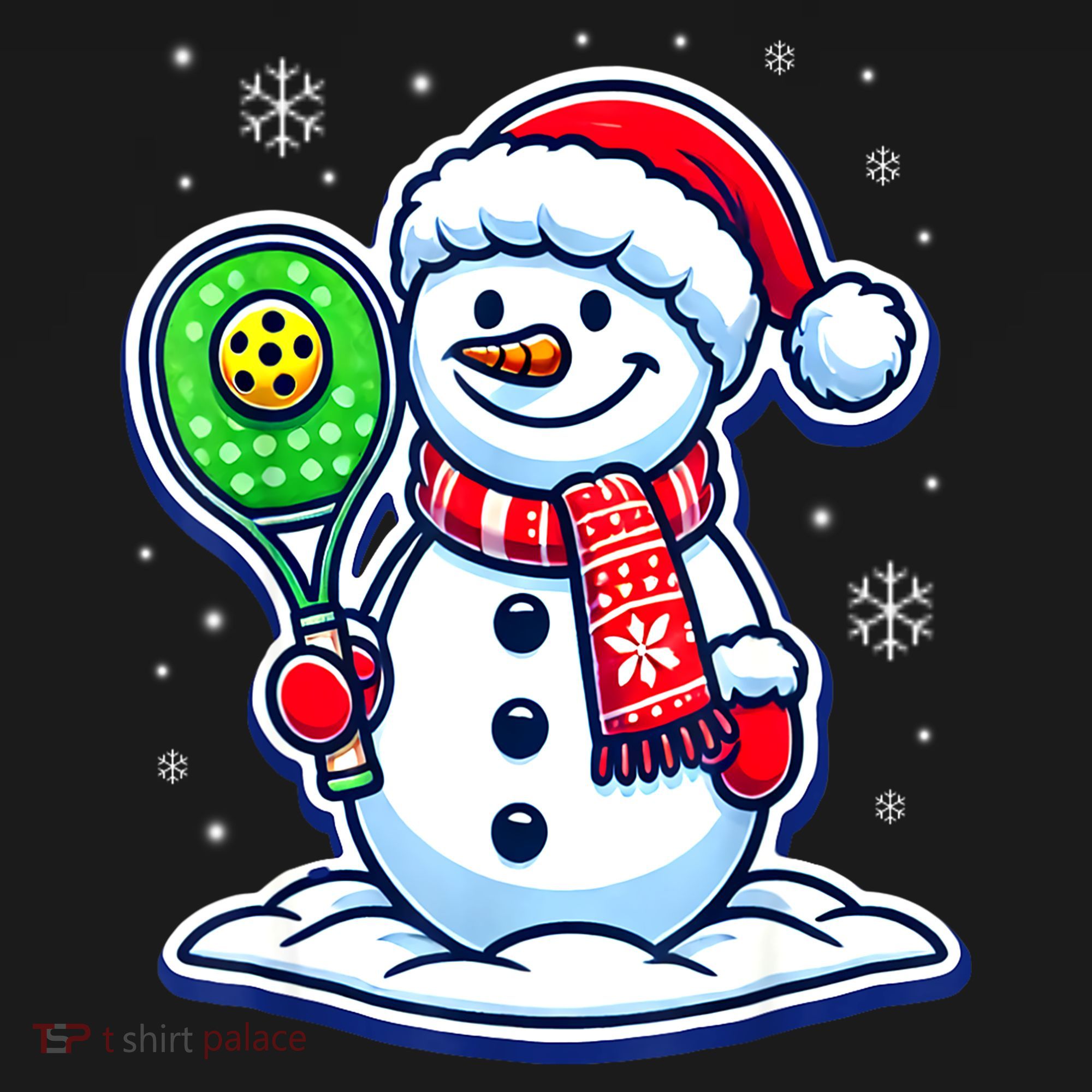 Funny Christmas Pickleball Snowman Pickleball Player Xmas Gift Women's Tank Top
