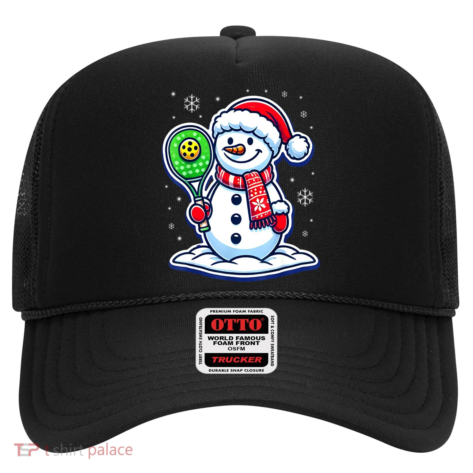 Funny Christmas Pickleball Snowman Pickleball Player Xmas Gift Hat
