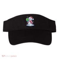 Funny Christmas Pickleball Snowman Pickleball Player Xmas Gift Visor thumb 0