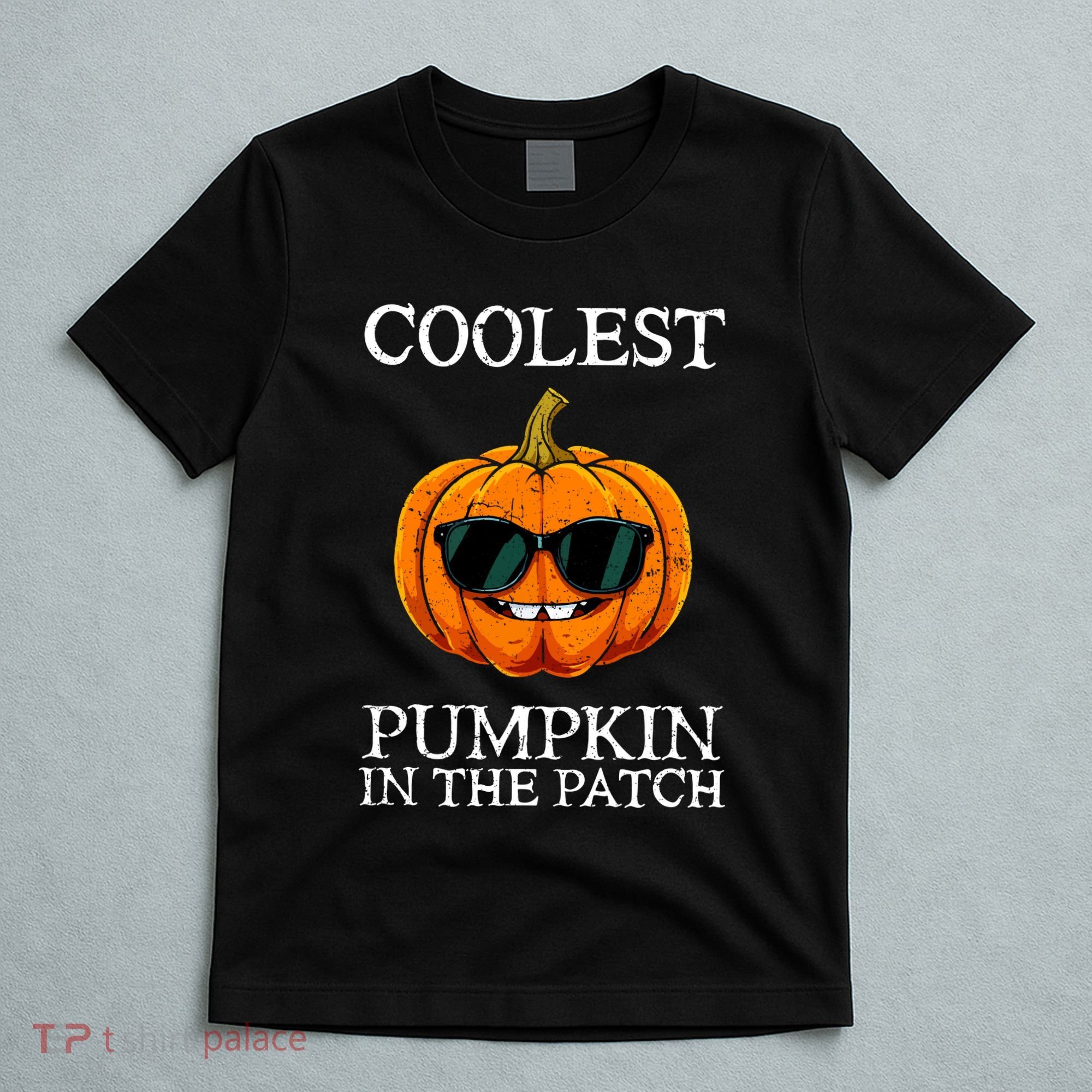 Funny Coolest Pumpkin In The Patch Cute Glassess Halloween Gift T-Shirt