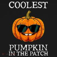 Funny Coolest Pumpkin In The Patch Cute Glassess Halloween Gift Women's Hoodie thumb 2