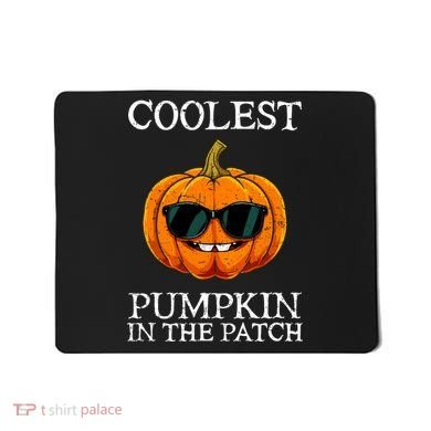 Funny Coolest Pumpkin In The Patch Cute Glassess Halloween Gift Mousepad