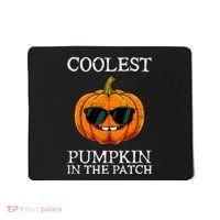 Funny Coolest Pumpkin In The Patch Cute Glassess Halloween Gift Mousepad thumb 0