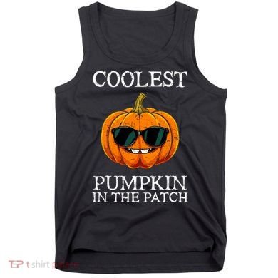 Funny Coolest Pumpkin In The Patch Cute Glassess Halloween Gift Tank Top