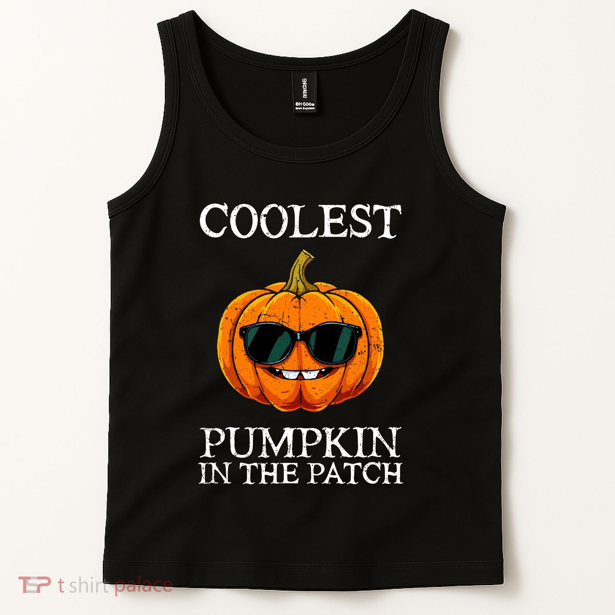 Funny Coolest Pumpkin In The Patch Cute Glassess Halloween Gift Tank Top