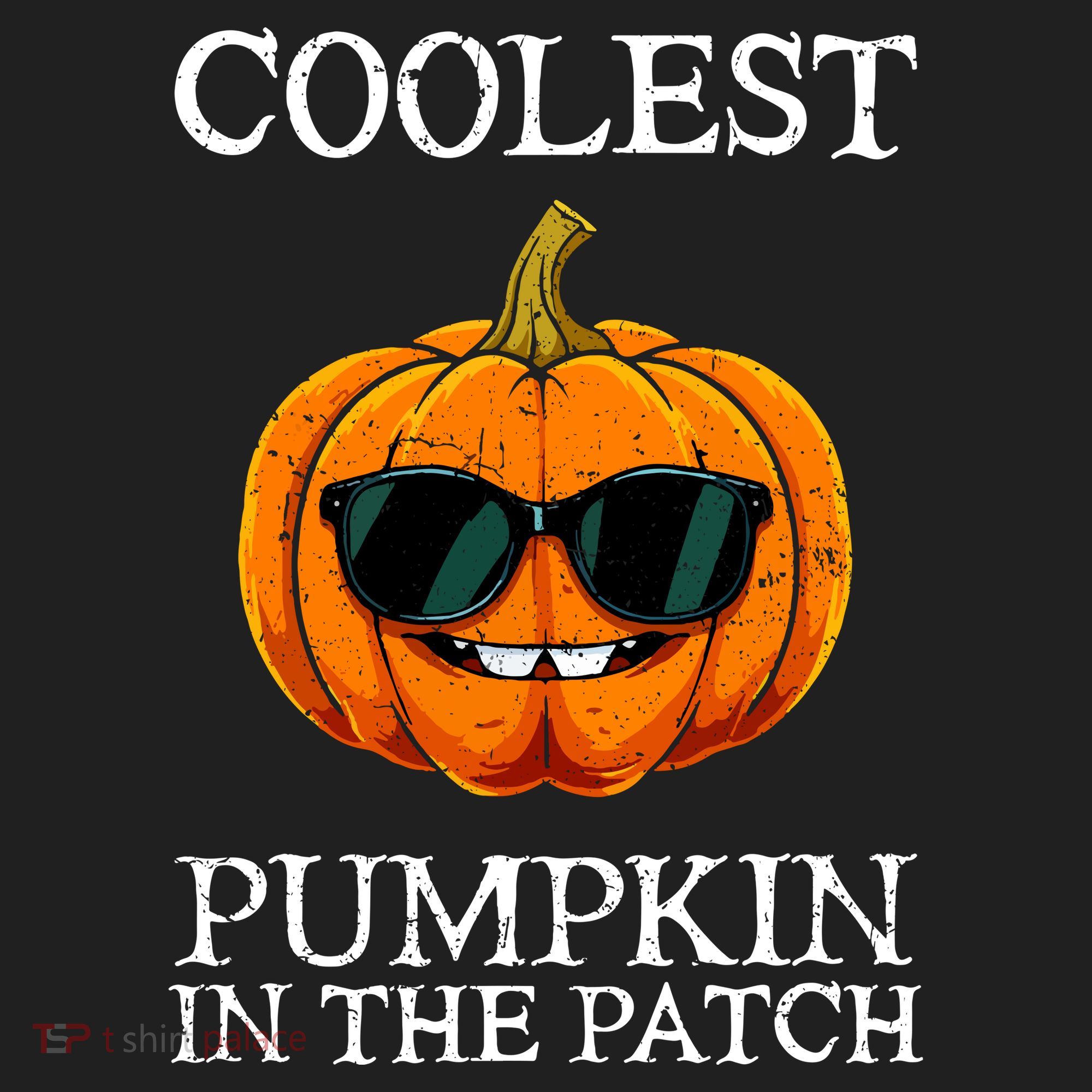 Funny Coolest Pumpkin In The Patch Cute Glassess Halloween Gift Golf Towel