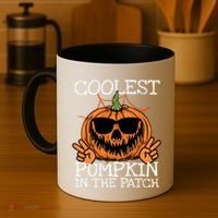 Funny Coolest Pumpkin In The Patch Halloween Gift Coffee Mug thumb 4