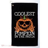 Funny Coolest Pumpkin In The Patch Halloween Gift Golf Towel thumb 0
