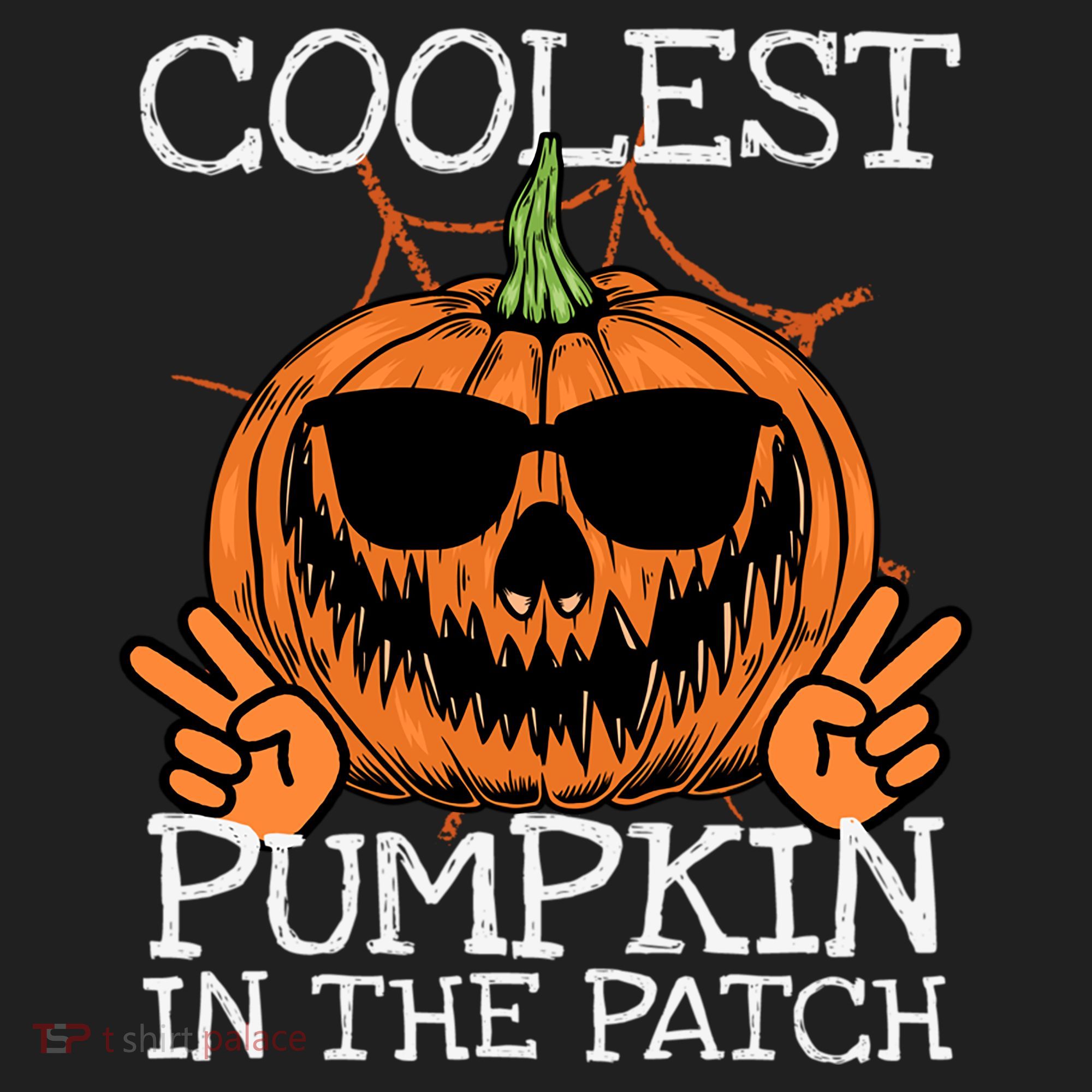 Funny Coolest Pumpkin In The Patch Halloween Gift Golf Towel