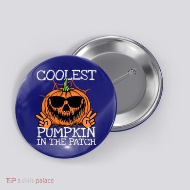 Funny Coolest Pumpkin In The Patch Halloween Gift Button