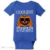 Funny Coolest Pumpkin In The Patch Halloween Gift Baby Bodysuit thumb 0