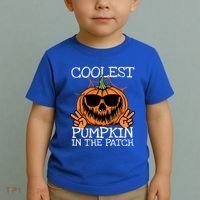 Funny Coolest Pumpkin In The Patch Halloween Gift Toddler T-Shirt thumb 2