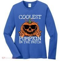 Funny Coolest Pumpkin In The Patch Halloween Gift Women's Long Sleeve Shirt thumb 0