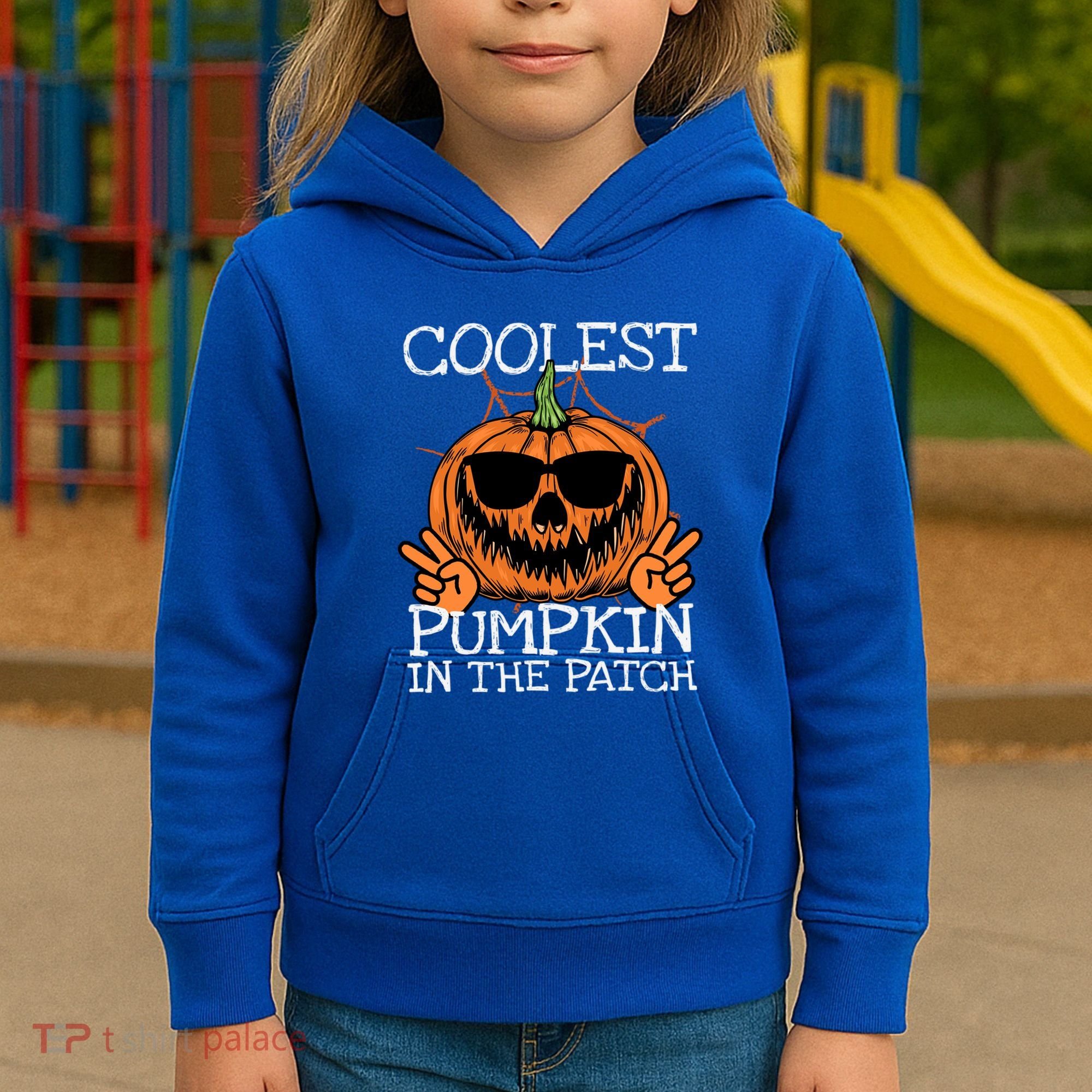 Funny Coolest Pumpkin In The Patch Halloween Gift Kids Hoodie
