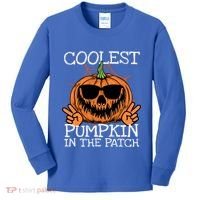 Funny Coolest Pumpkin In The Patch Halloween Gift Kids Long Sleeve Shirt thumb 0