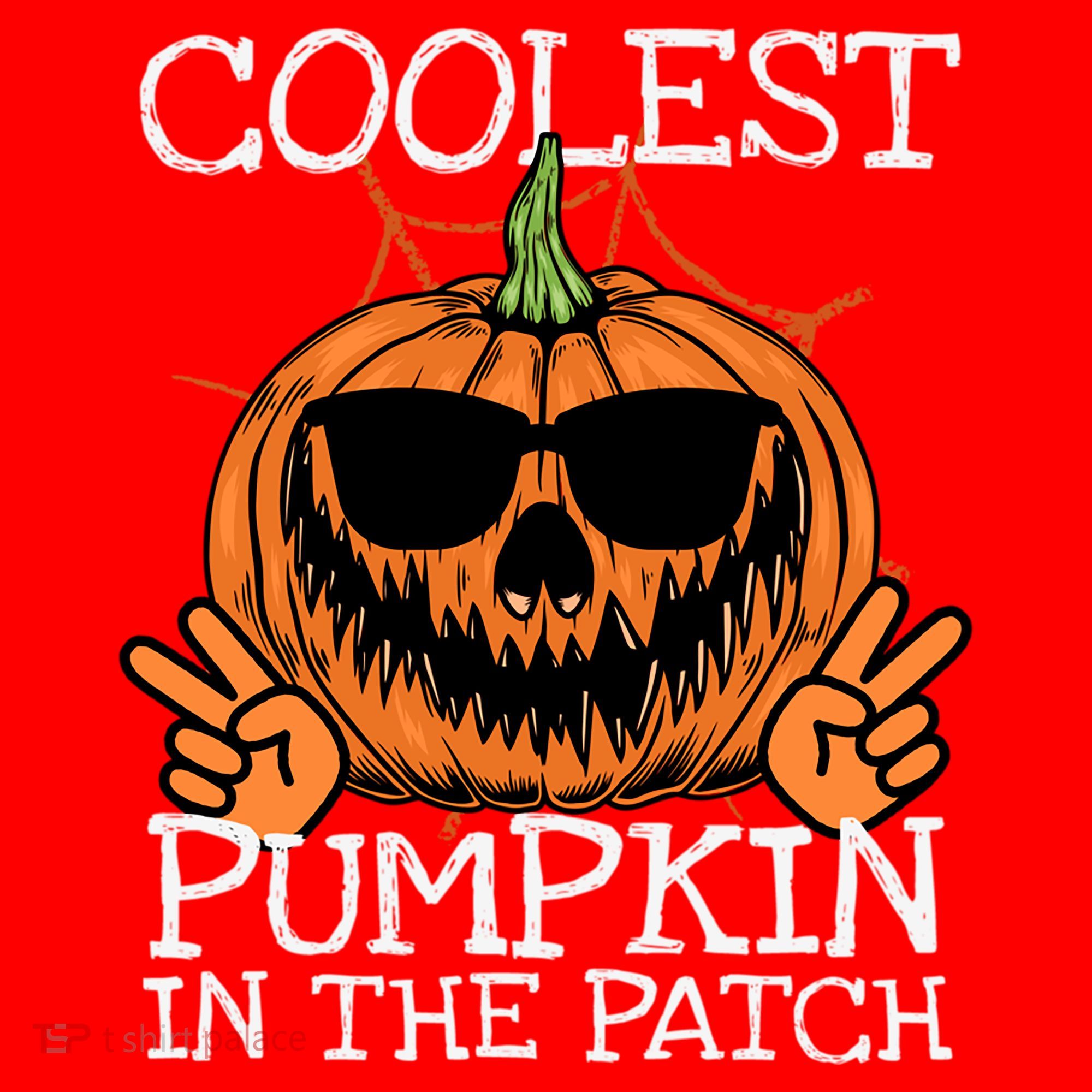 Funny Coolest Pumpkin In The Patch Halloween Gift Santa Hat