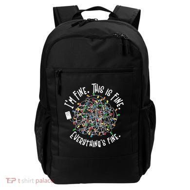 Funny Christmas Problem With Tangled Lights Backpack