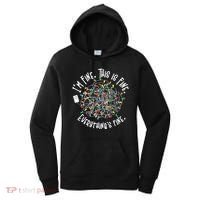 Funny Christmas Problem With Tangled Lights Women's Hoodie thumb 0