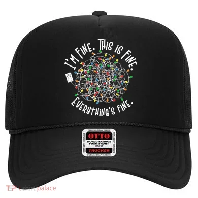 Funny Christmas Problem With Tangled Lights Hat
