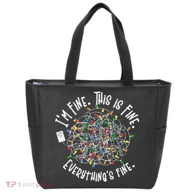 Funny Christmas Problem With Tangled Lights Tote Bag