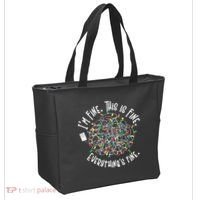 Funny Christmas Problem With Tangled Lights Tote Bag thumb 2