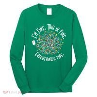 Funny Christmas Problem With Tangled Lights Long Sleeve Shirt thumb 0