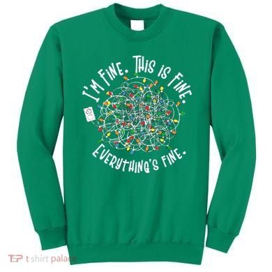 Funny Christmas Problem With Tangled Lights Sweatshirt