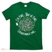 Funny Christmas Problem With Tangled Lights T-Shirt thumb 0
