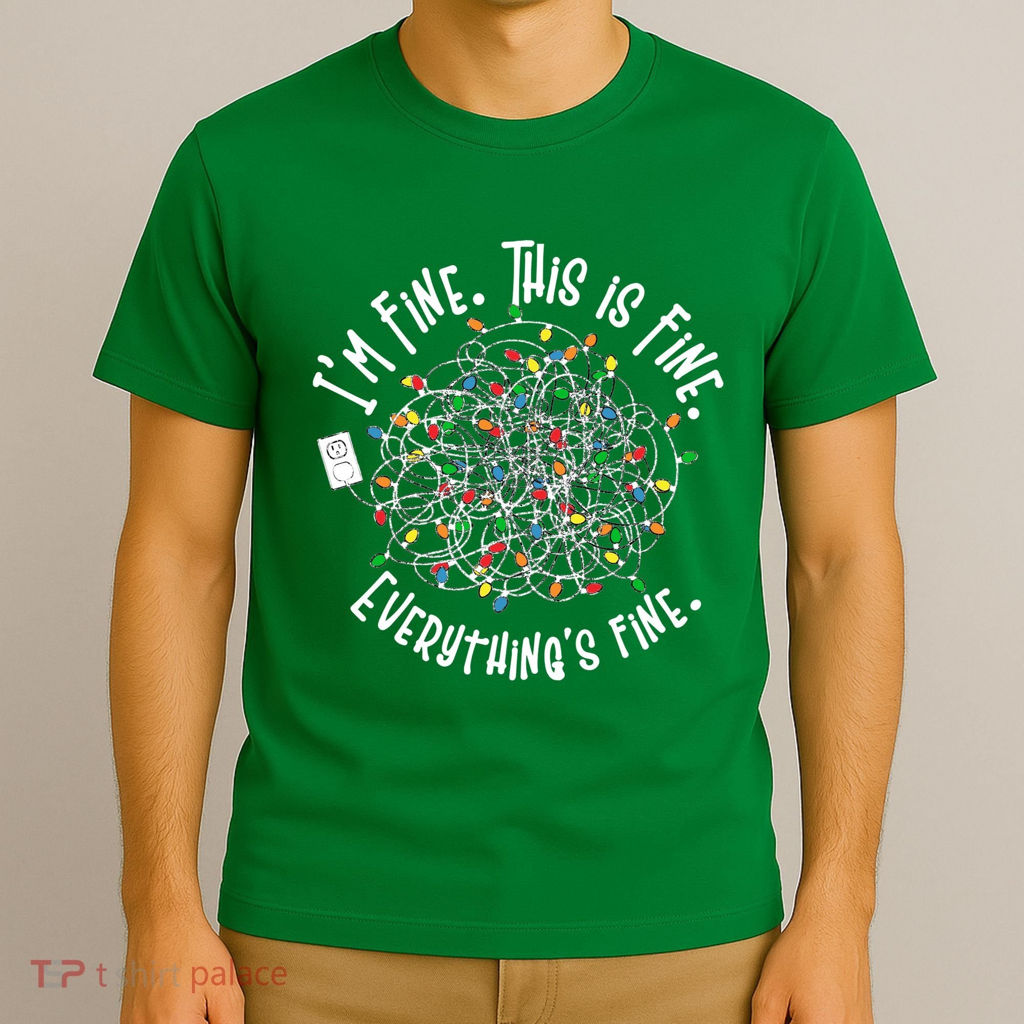 Funny Christmas Problem With Tangled Lights T-Shirt